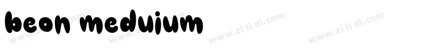 beon meduium字体转换